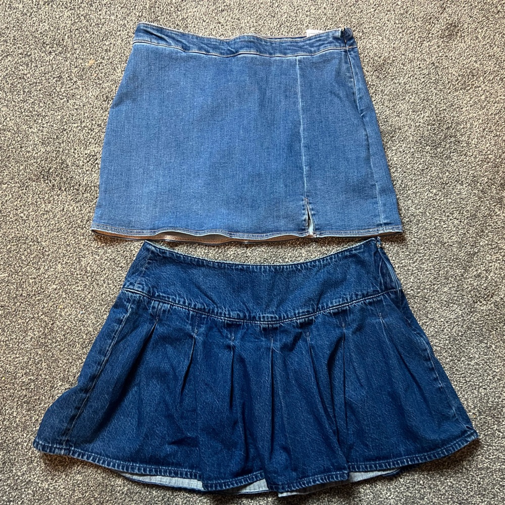 2 American Eagle Denim Skorts